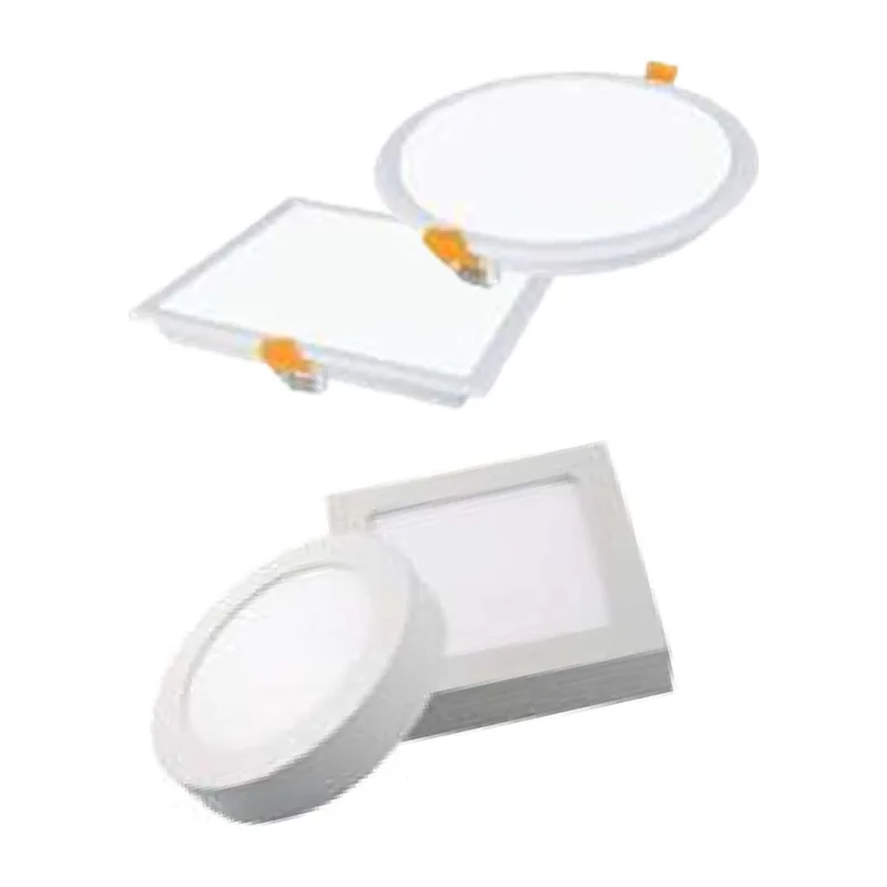Round and square LED panel lights