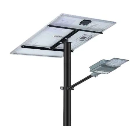 Solar street light with panel and LiFePO4 battery
